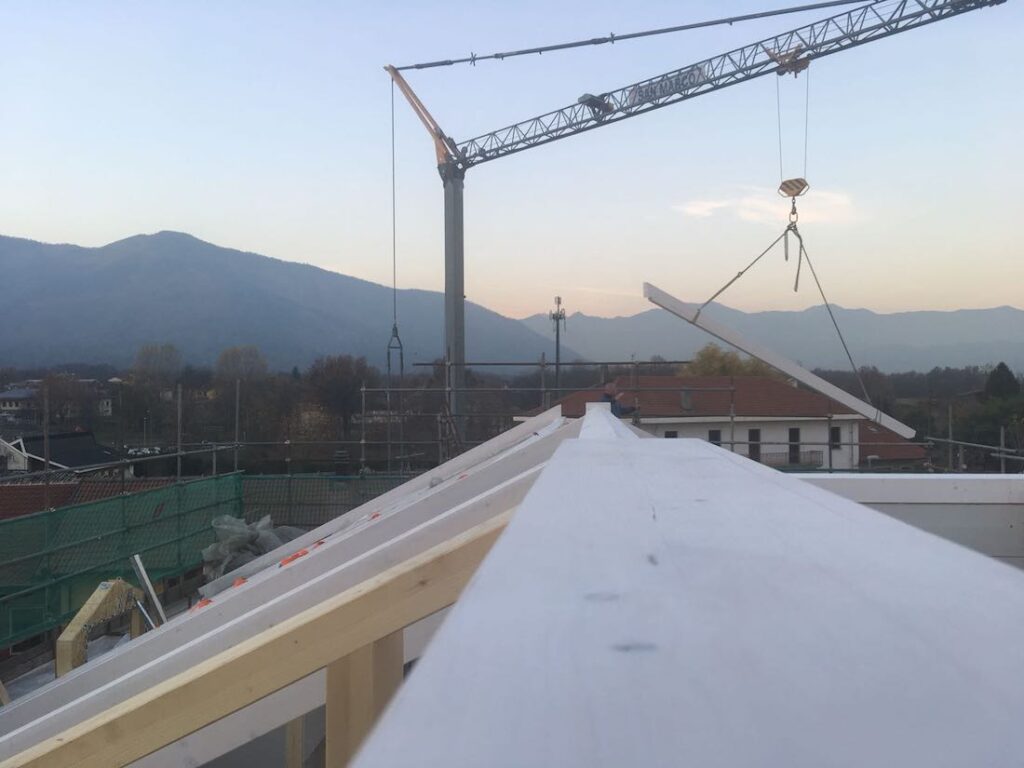 cantiere sopralzo in legno fiano torino