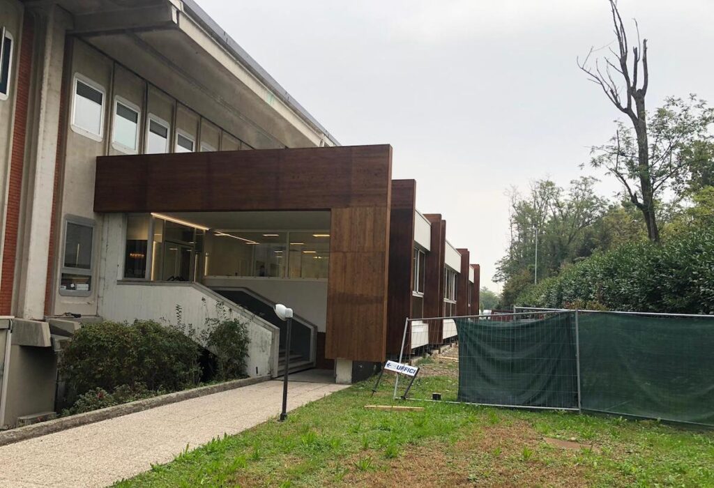ampliamento in legno uffici unes vimodrone