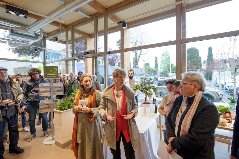 inaugurazione supermercato in legno naturasi verbania