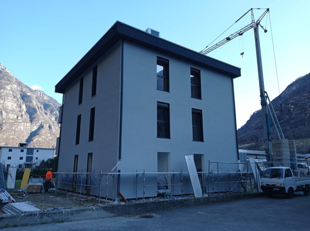 grezzo avanzato palazzina in legno pollegio