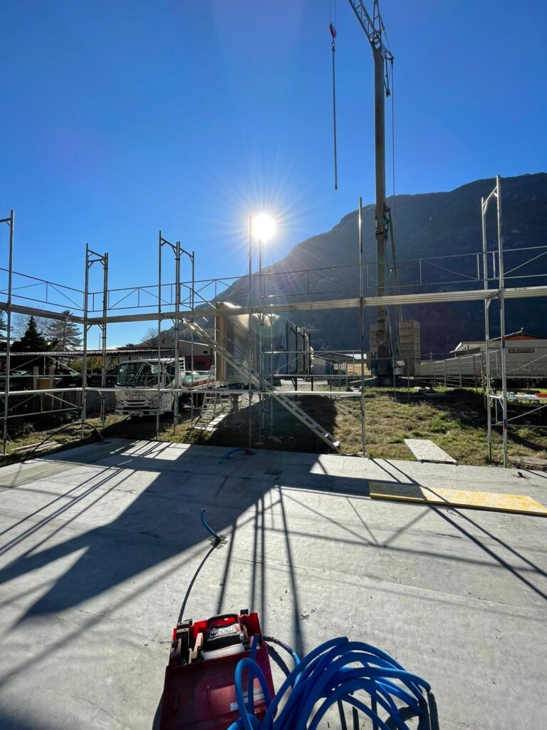 appartamenti in legno canton ticino cantiere
