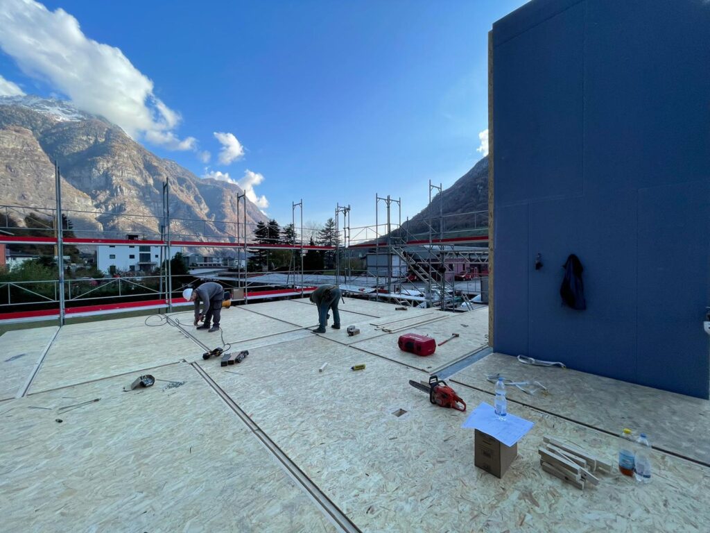 palazzina appartamenti in legno pollegio svizzera