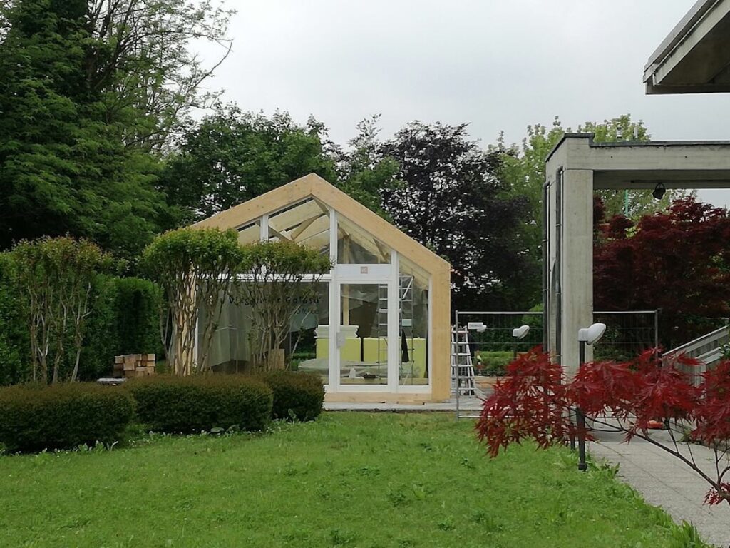 installazione in legno unes novellocase nuova vita