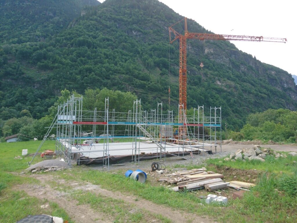 casa in legno canton ticino platea fondazioni