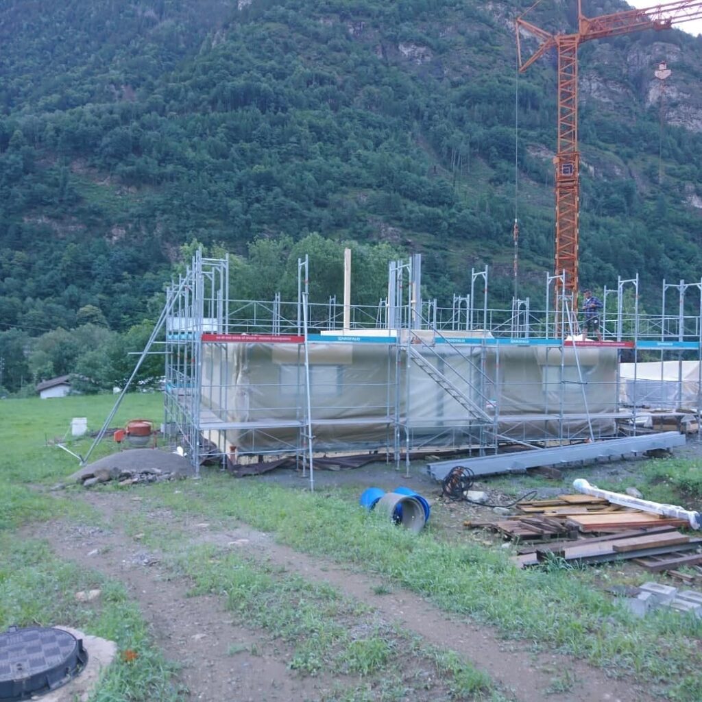 casa in legno canton ticino posa piano terra