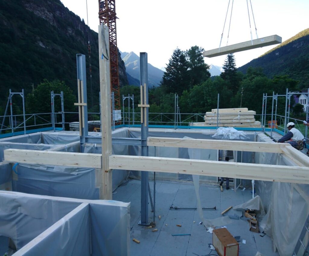 villa in legno prefabbricata in canton ticino acquarossa