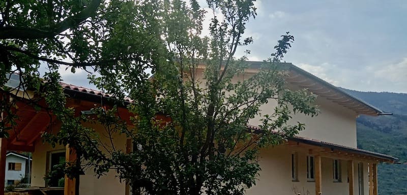 casa in legno a due piani a torino bioedilizia cafasse