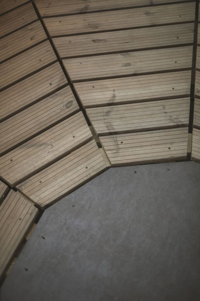 installazione in legno piazza del podesta