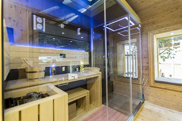 installazione in legno sauna
