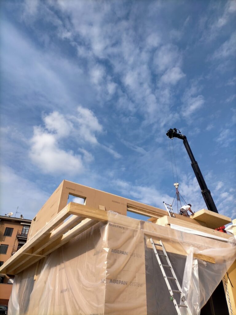 villa in legno due piani alta efficienza energetica