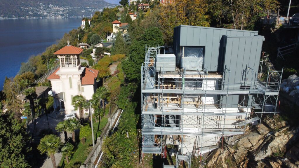 villa in legno 3 piani stile moderno