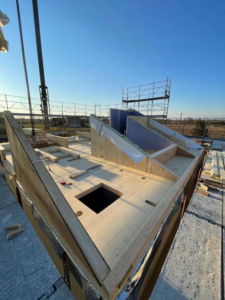 costruzione villa in legno e lolla treviso
