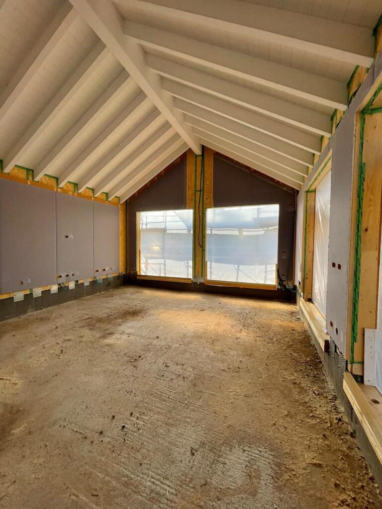 villa in legno rescaldina legno a vista
