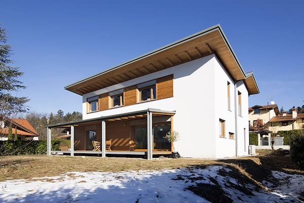 casa a telaio di legno a varese