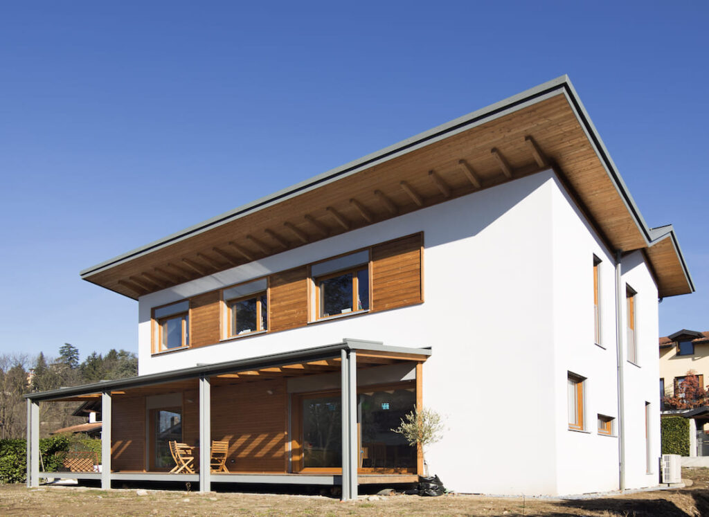 casa in legno a telaio prefabbricato varese