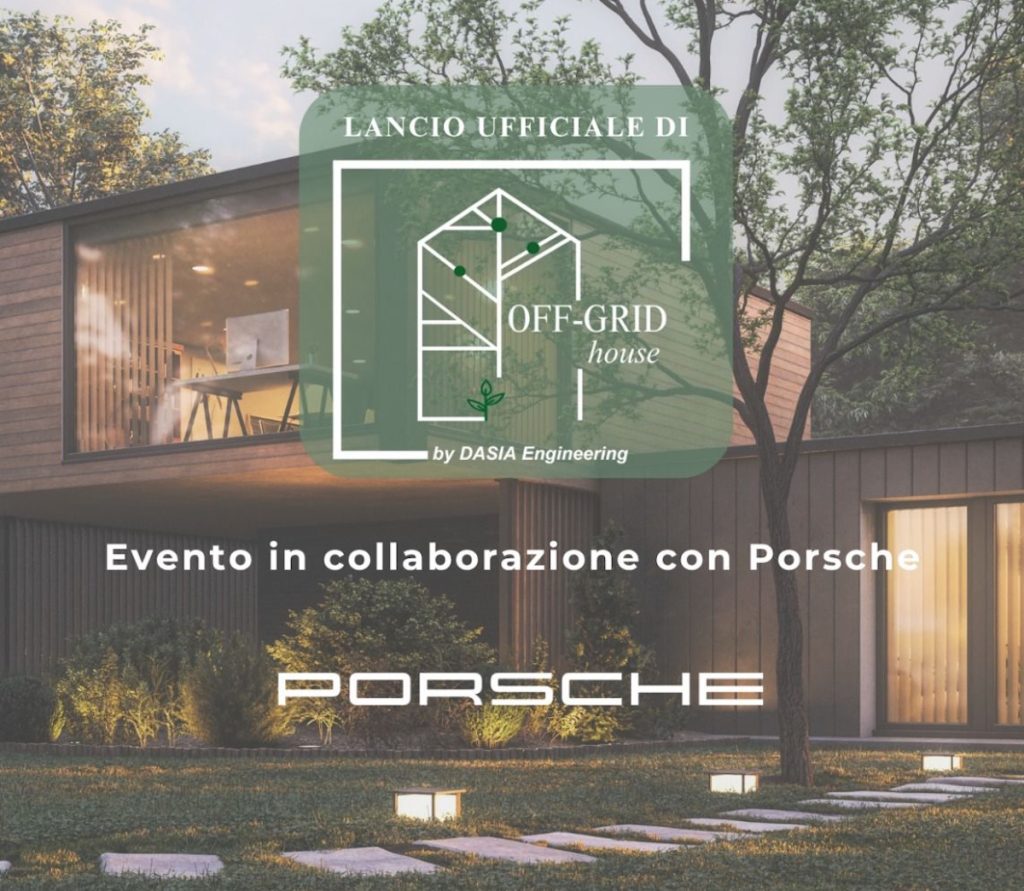 lancio off grid house con porsche varese